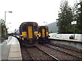 NM8981 : Trains passing at Glenfinnan by Malc McDonald