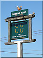 TM1070 : The Four Horseshoes Public House sign by Geographer