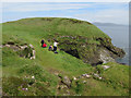 NM3235 : Puffin watchers on Staffa by Hugh Venables