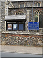 TG2115 : Church of St. Mary & St. Andrew Notice Board & sign by Geographer