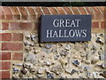 TM1170 : Great Hallows sign by Geographer