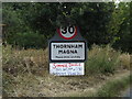 TM1070 : Thornham Magna Village Name sign by Geographer