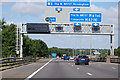 SP2385 : M6 Motorway, half mile to Junction 3A by J. Hannan-Briggs