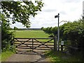 SE3644 : East Keswick footpath by Steve  Fareham