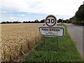 TM1364 : Park Green Village Name sign on Station Road by Geographer