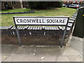 TM1644 : Cromwell Square sign by Geographer