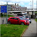 SN4119 : Cycle route destinations sign, Carmarthen by Jaggery