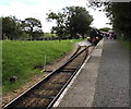 SZ5391 : Points at the NW end of Wootton railway station, Isle of Wight Steam Railway by Jaggery