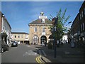 SP2864 : The southeastern leg of Warwick Market Place, with the county museum by Robin Stott