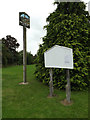 TQ7194 : Ramsden Bellhouse Village sign & St.Mary the Virgin Church Notice Board by Geographer