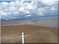 TA0525 : Incoming tide on uncharted sandbank, east of Humber buoy 23 by Christine Johnstone