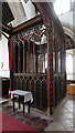 TL2744 : St Mary, Guilden Morden - Screen by John Salmon