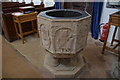 SK9239 : Font, Ss Peter & Paul church, Belton by Julian P Guffogg