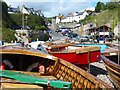 SY2389 : Looking inland from the beach, Beer, Devon by Robin Drayton