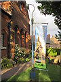 TL1507 : Old Lamppost outside the Museum of St Albans by Chris Reynolds