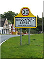 TM1167 : Brockford Street Village Name sign by Geographer