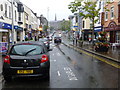 H4572 : A wet day, High Street, Omagh by Kenneth  Allen