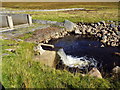 NH3775 : Spout at sluice on Abhainn Srath Rainich north of Garve by ian shiell