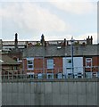 SJ9295 : Derelict roof of former Co-op by Gerald England