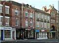 SK5878 : Buildings on Bridge Street facing the Market Place by Alan Murray-Rust