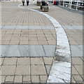 SN5881 : Paving, Aberystwyth seafront by Robin Stott