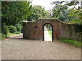 TQ7515 : Entrance to the Duchess of Cleveland's walled garden at Battle Abbey by PAUL FARMER