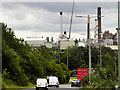 TL8666 : A134 near Sugar Beet Factory at Bury St Edmunds by David Dixon