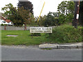 TM0219 : Abberton & Chapel Roads sign by Geographer