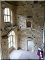 SO8001 : Woodchester Mansion - Looking down into the Hall by Rob Farrow