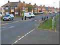 NZ2981 : Pinch point on Tynedale Drive, Blyth by Oliver Dixon