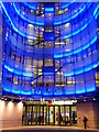 TQ2881 : The entrance to BBC Broadcasting House at night by Rod Allday