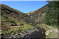 SH9524 : Afon Eiddew looking upstream towards Rhiwargor Waterfall by I Love Colour