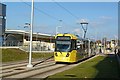 SJ8287 : Tram at Wythenshawe Interchange by Alan Murray-Rust