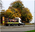 ST3090 : Traffic cones in transit, Malpas, Newport by Jaggery