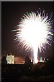 SO8932 : Fireworks above Tewkesbury Abbey #4 by Philip Halling