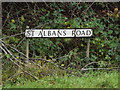 TL1311 : St Albans Road sign by Geographer