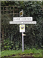 TM0431 : Roadsign on the B1029 Grove Hill by Geographer