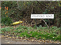 TM0532 : Stratford Road sign by Geographer