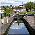 SO8071 : Lock No 2 and Stourport Lower Basin, Worcestershire by Roger  D Kidd