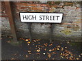 TM0533 : High Street sign by Geographer