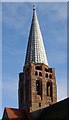 TQ2588 : Tower and spire, St Jude's Church, Hampstead Garden Suburb by Jim Osley