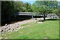 NY7962 : Footbridge crossing the River Allen by Philip Halling