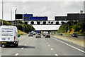 SE2526 : Westbound M62, Sign and Signal Gantry near to Morley by David Dixon