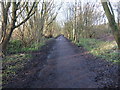 SD5427 : View along the cycle path towards the site of  the proposed link road bridge by Adam C Snape