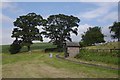 NT9138 : Bus shelter, Crookham by Richard Webb