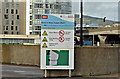 J3474 : Water safety notice, Queen's Quay, Belfast (January 2016) by Albert Bridge