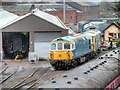 SD8010 : Preserved Locomotive Outside East Lancashire Railway Workshops at Buckley Wells by David Dixon