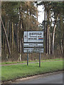 TL2112 : Hatfield Town Name sign on the B653 Marford Road by Geographer