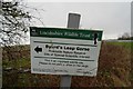 SK9848 : Nature reserve sign by Bob Harvey