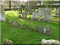 SK8613 : Church of St Mary, Ashwell - old gravestones by Alan Murray-Rust